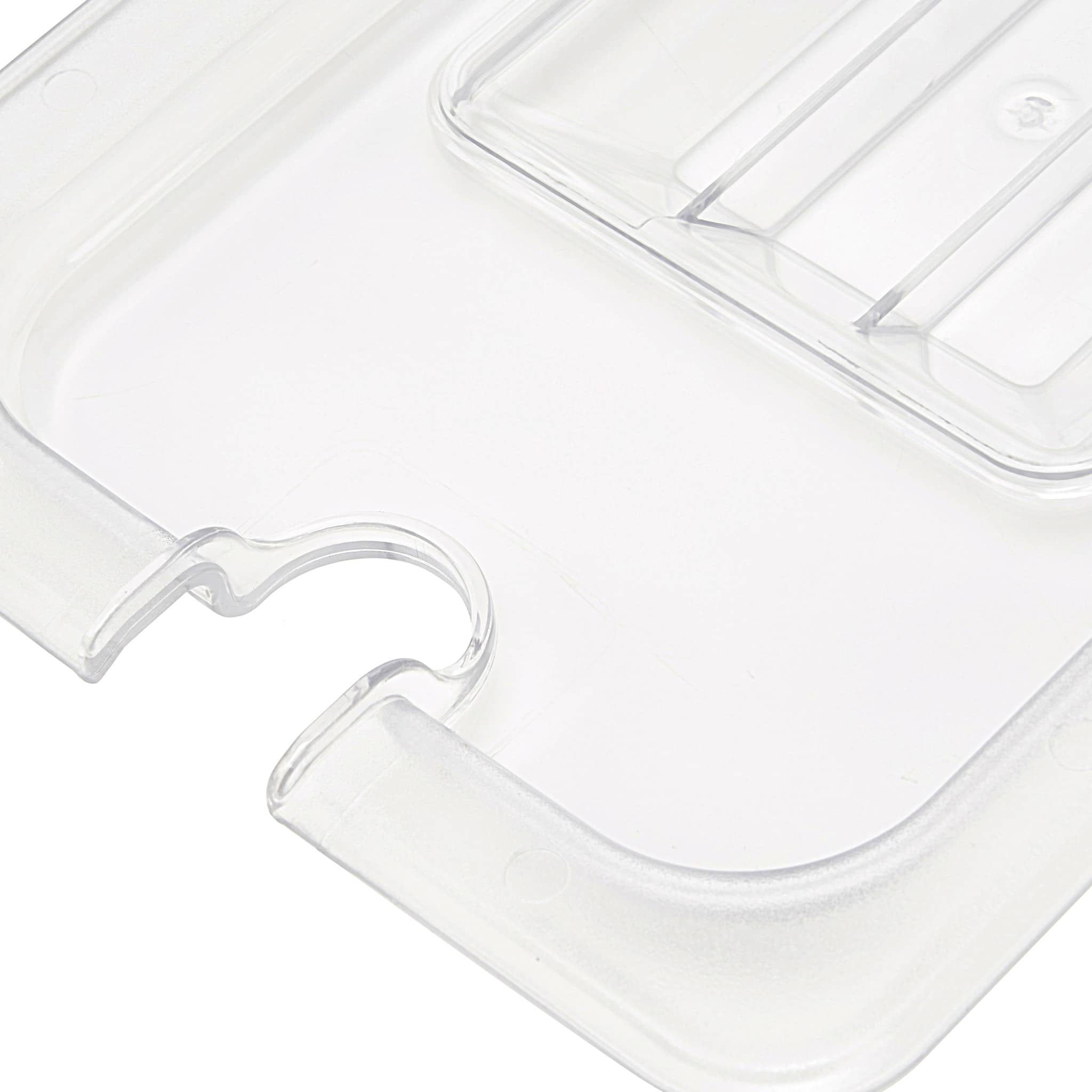 Gastronorm Lid - 1/4 GN - Polycarbonate - with Recess — 3