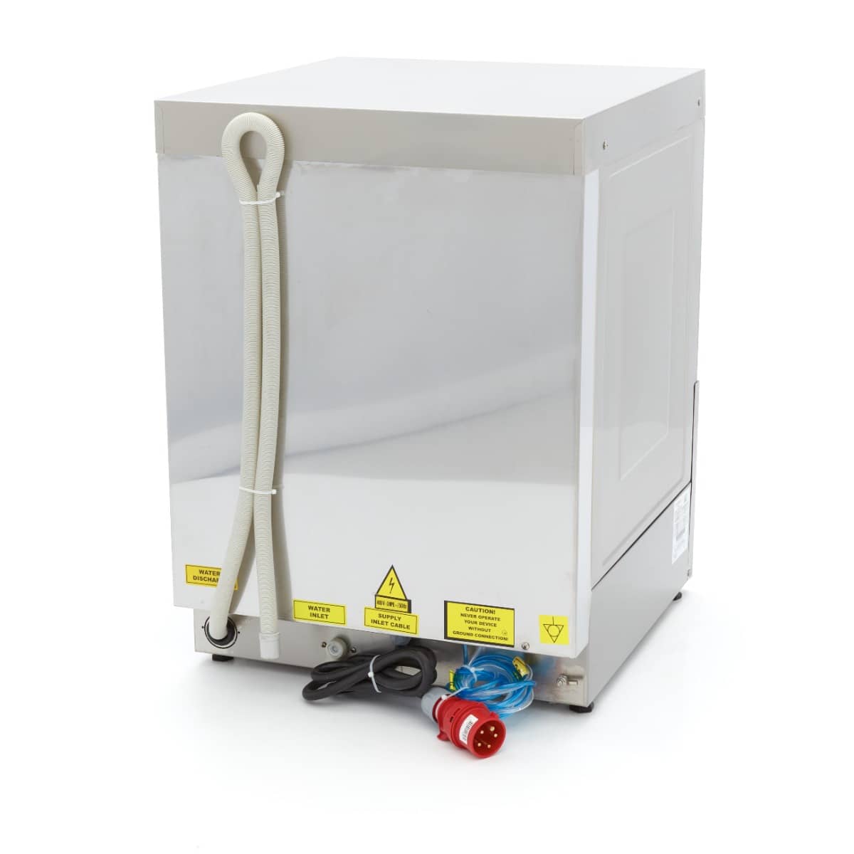 Undercounter Dishwasher - 50 x 50cm - with Drain, Rinse Aid and Soap Pump - Digital Display - 400V — 4
