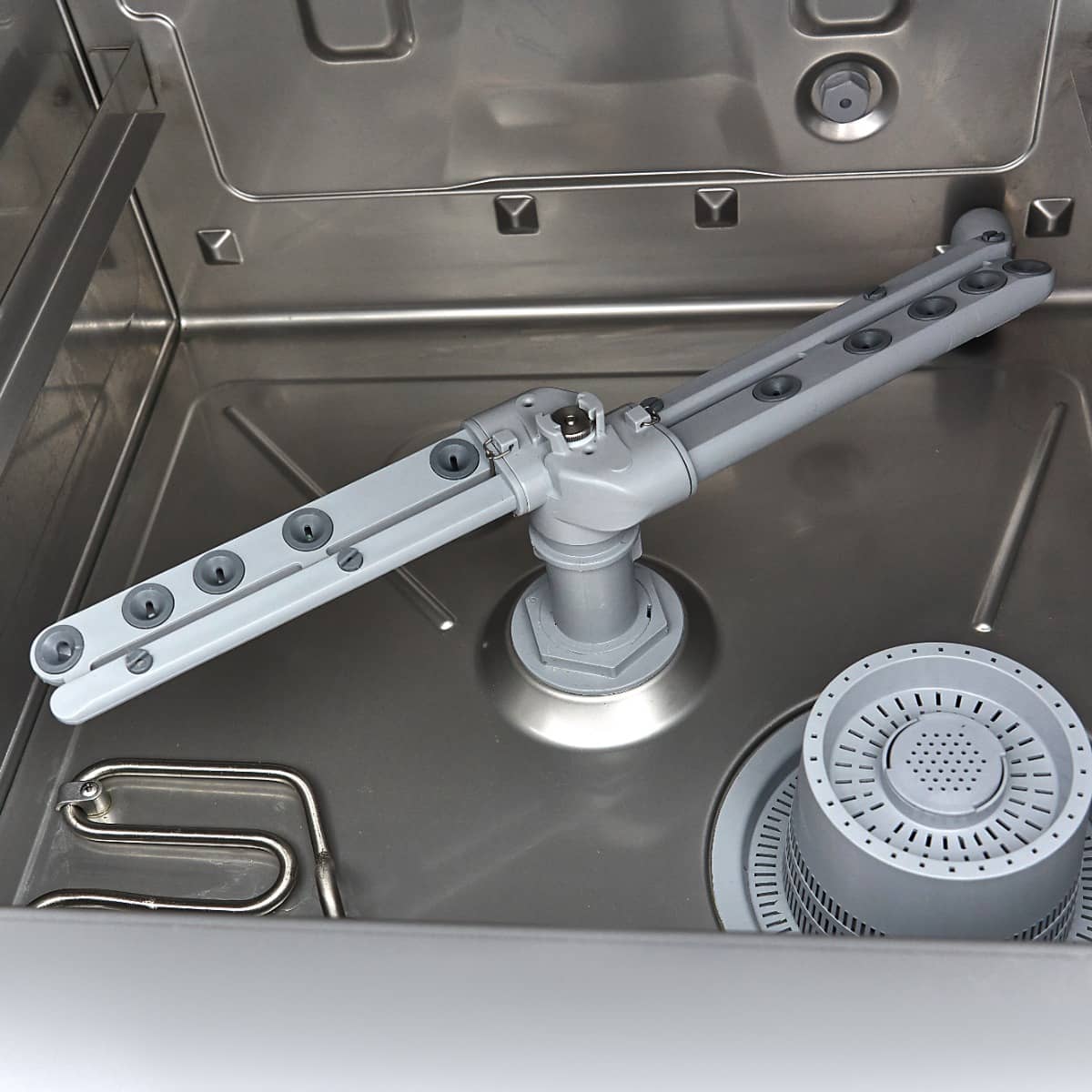 Undercounter Dishwasher - 50 x 50cm - with Drain, Rinse Aid and Soap Pumps - 400V — 9