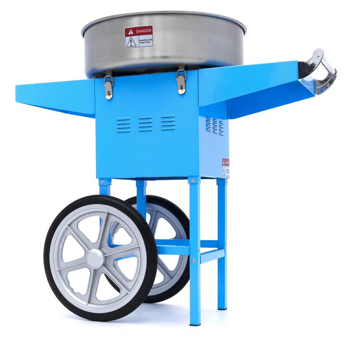 Candy Floss Machine – Ø 52cm – Blue – with Cart — 2