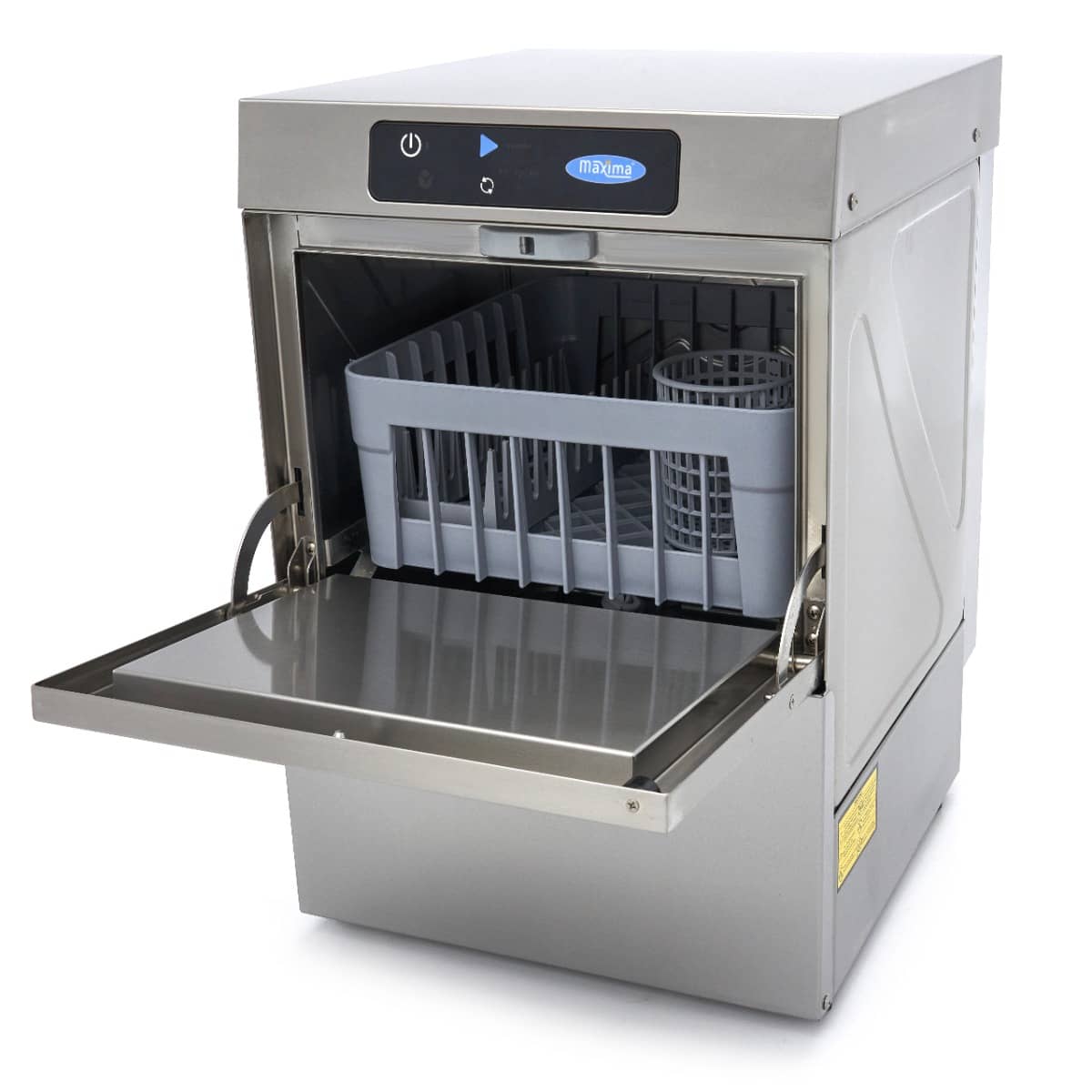 Glass Washer - 35 x 35cm - with Drain, Rinse Aid and Soap Pump - Digital Display - 230V — 7
