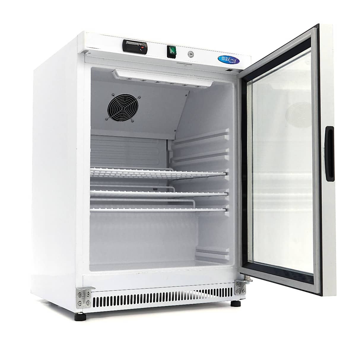 Fridge - 200L - White - with Glass Door — 5
