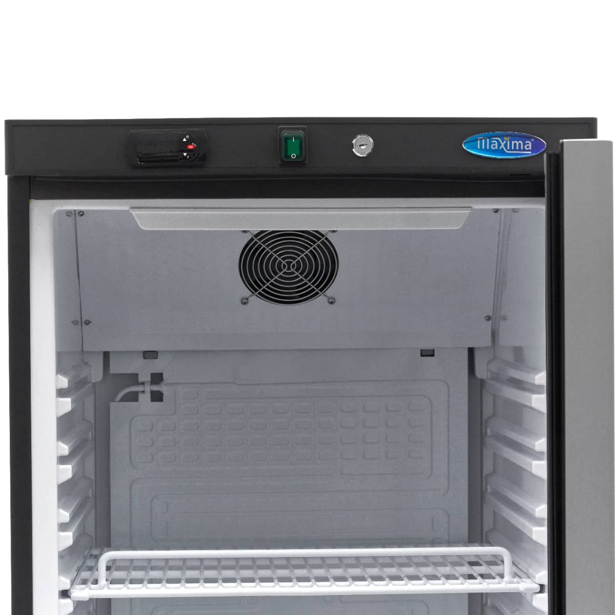 Fridge - 400L - Black - with Glass Door — 5