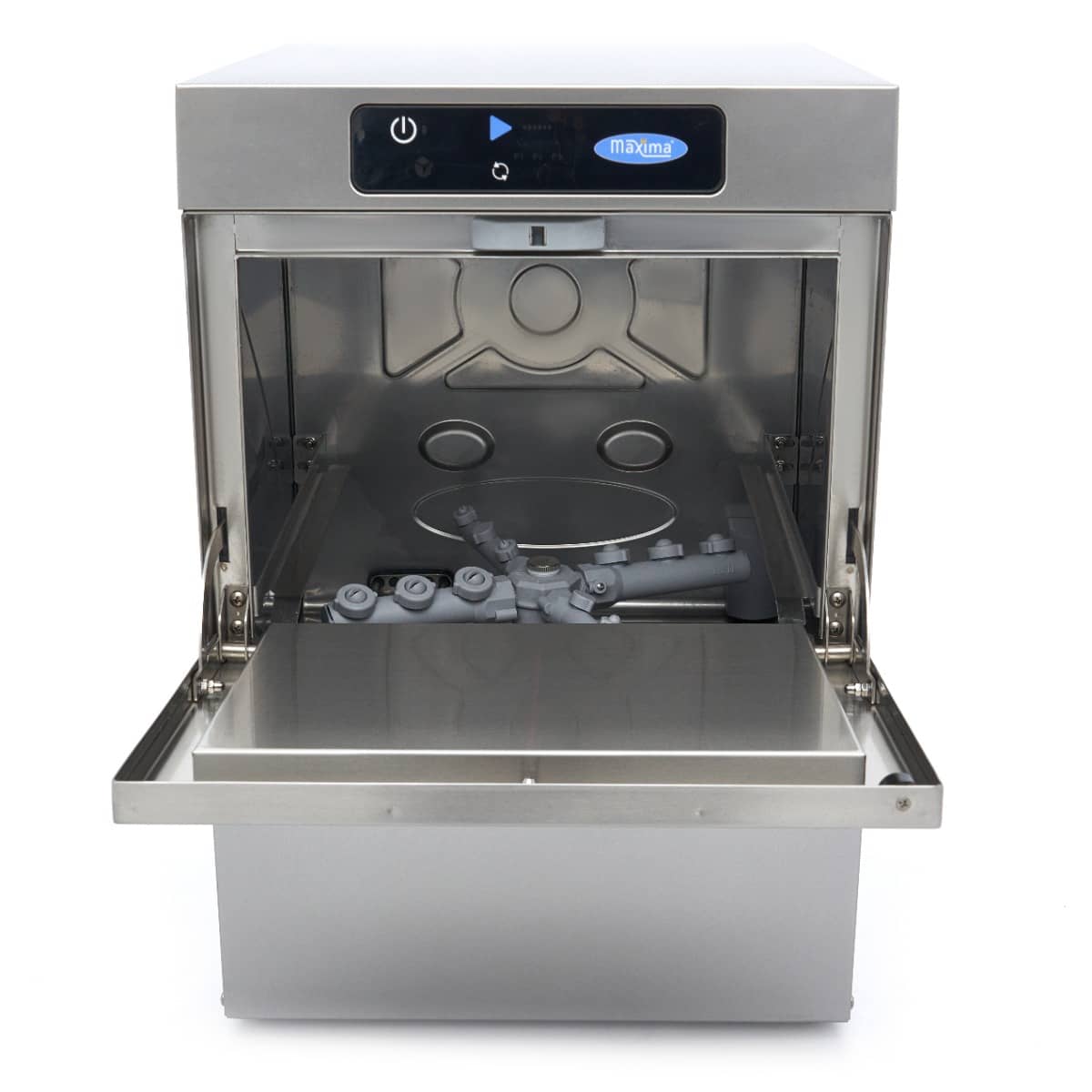 Glass Washer - 35 x 35cm - with Drain, Rinse Aid and Soap Pump - Digital Display - 230V — 6