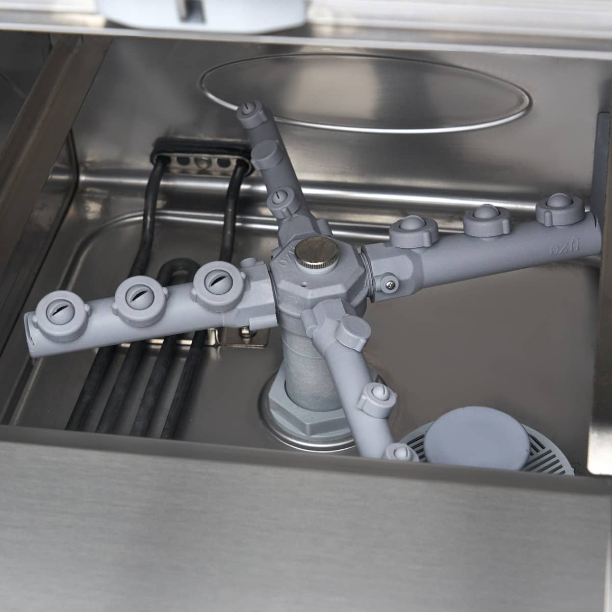 Glass Washer - 35 x 35cm - with Drain, Rinse Aid and Soap Pump - Digital Display - 230V — 9