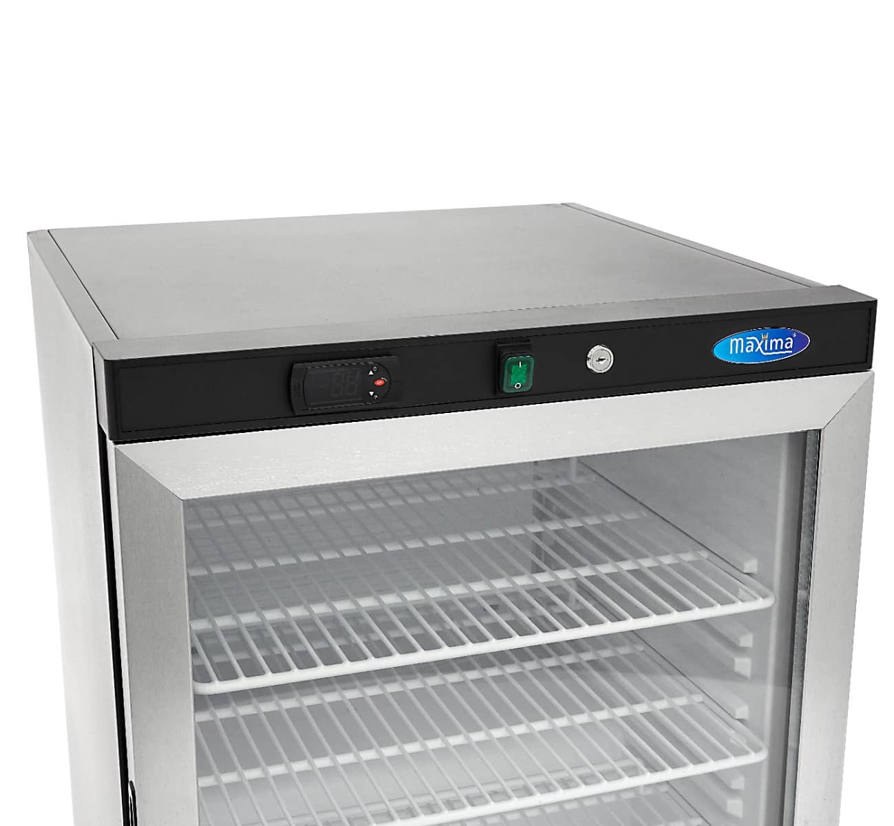 Fridge - 200L - Black - with Glass Door — 6