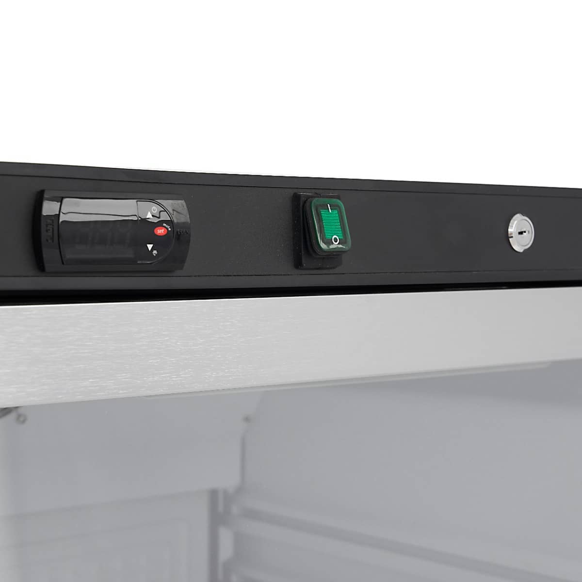 Fridge - 600L - Black - with Glass Door — 6
