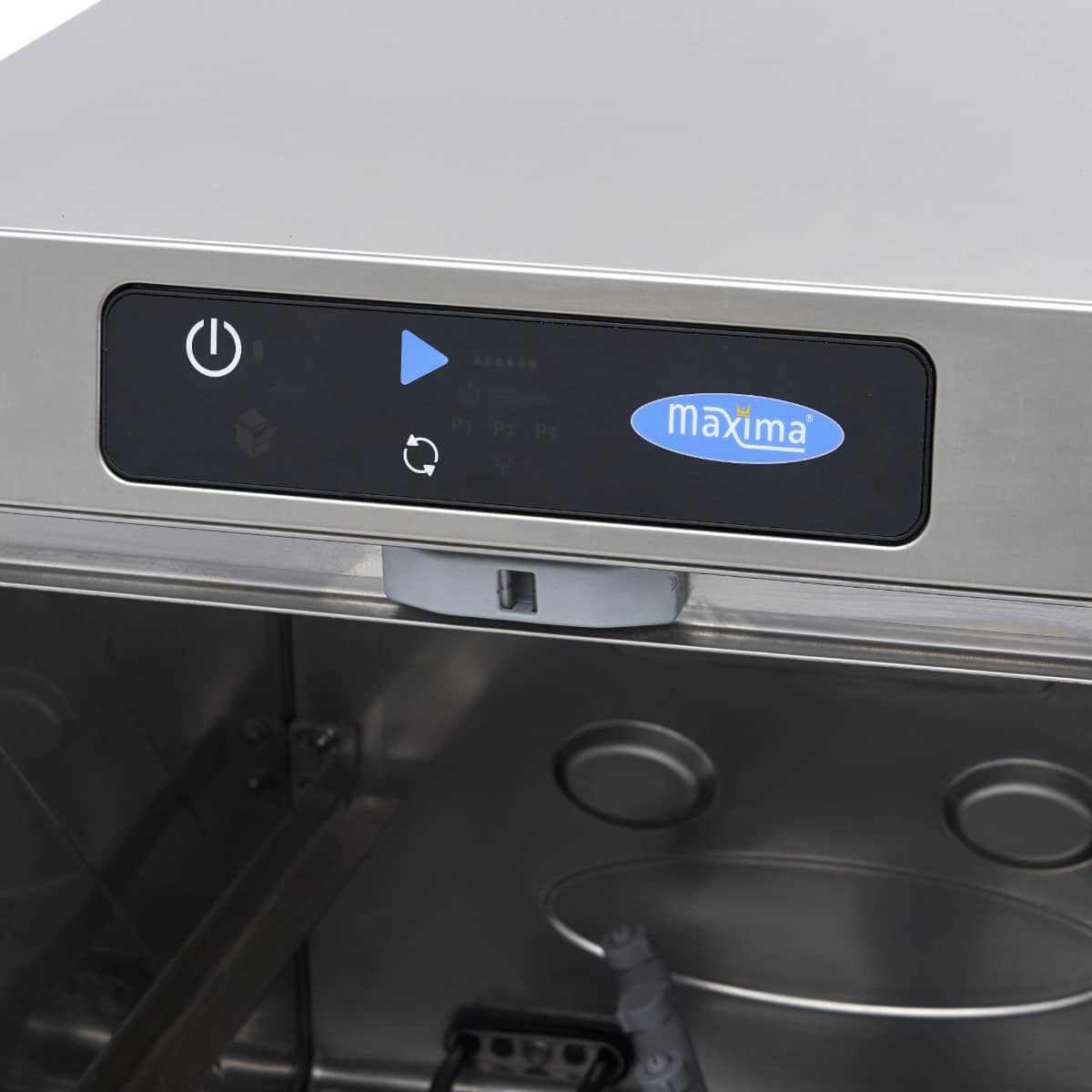 Glass Washer - 35 x 35cm - with Drain, Rinse Aid and Soap Pump - Digital Display - 230V — 8