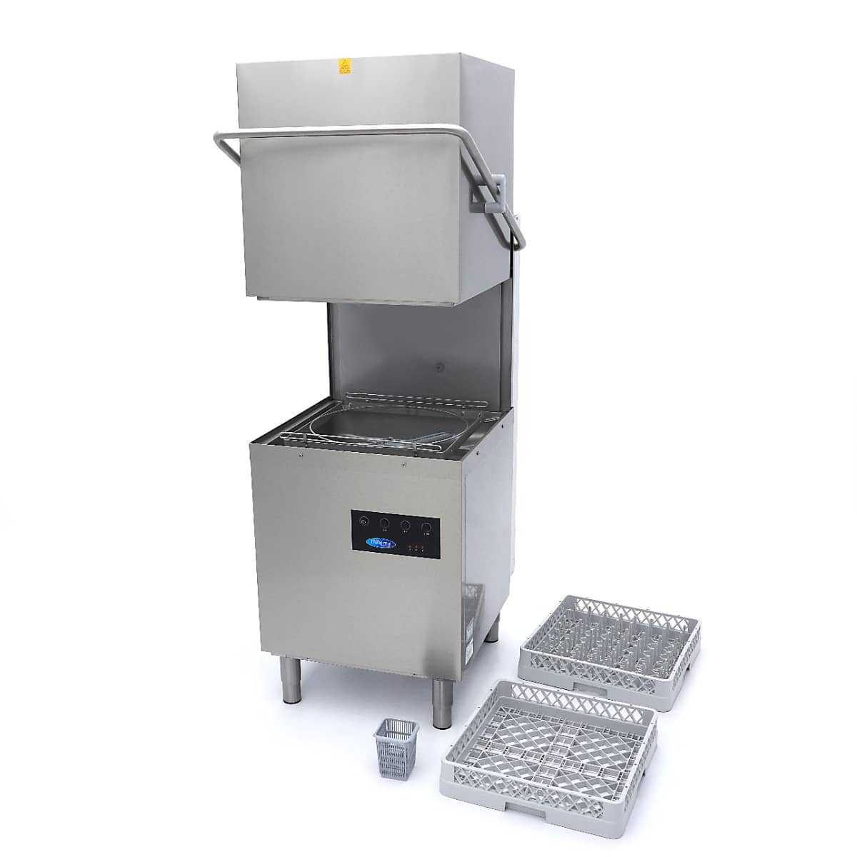 Pass Through Dishwasher - 50x50cm - With Drain, Rinse Aid and Soap Pumps - 400V — 12