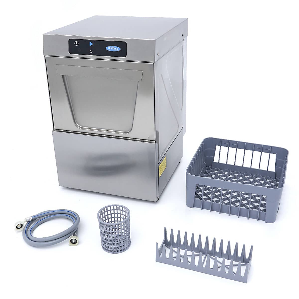 Glass Washer - 35 x 35cm - with Drain, Rinse Aid and Soap Pump - Digital Display - 230V — 10