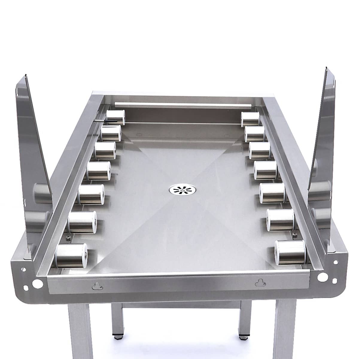 Stainless Steel Straight Roller Table - for Rack Conveyor Dishwasher — 5