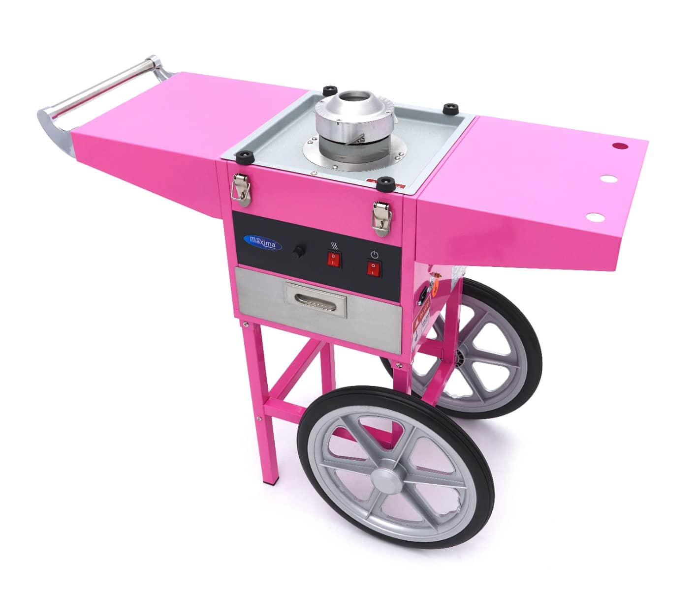 Candy Floss Machine – Ø 52cm – Pink – with Cart — 11