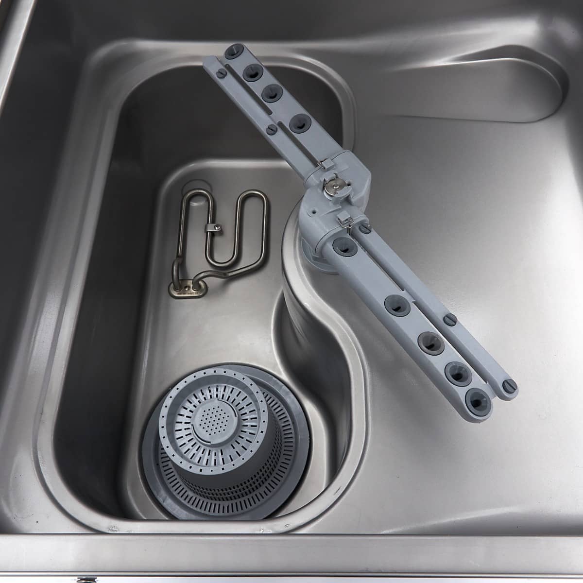 Pass Through Dishwasher - 50x50cm - With Drain, Rinse Aid and Soap Pumps - 400V — 11