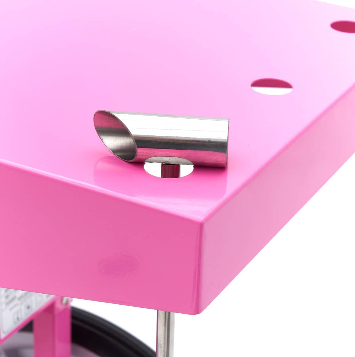 Candy Floss Machine – Ø 52cm – Pink – with Cart — 14