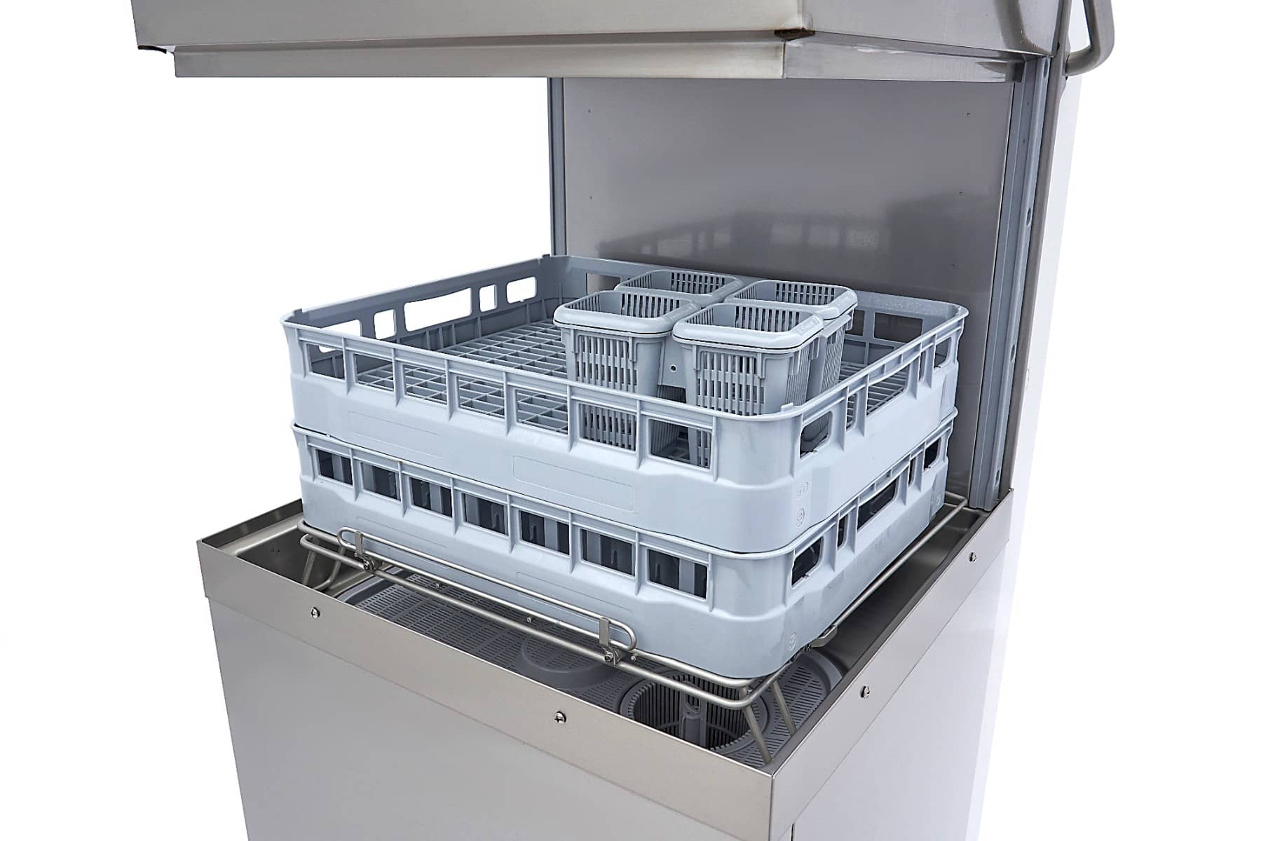 Pass Through Dishwasher - 50x60cm - With Rinse Aid and Soap Pumps - 400V — 7