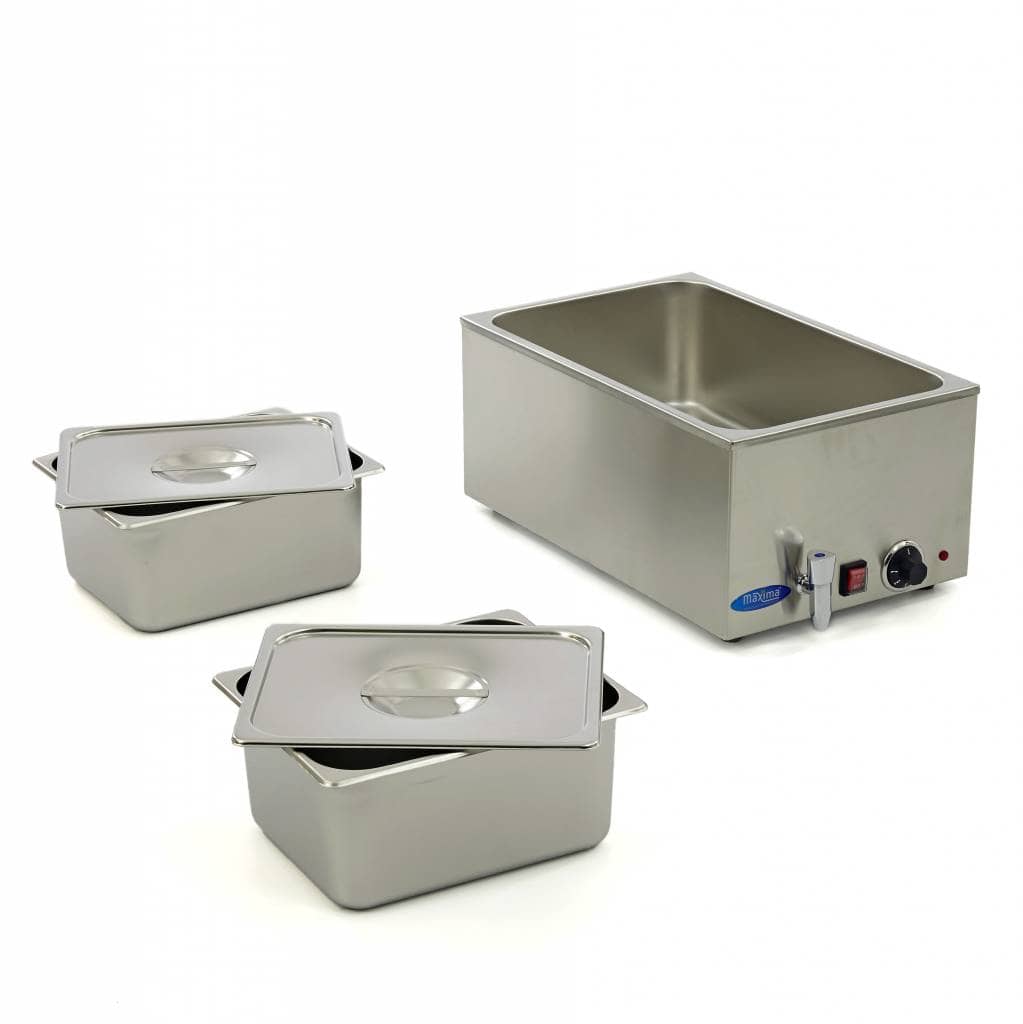 Bain Marie - with Tap - incl 2 x 1/2 GN Set - Electric — 5