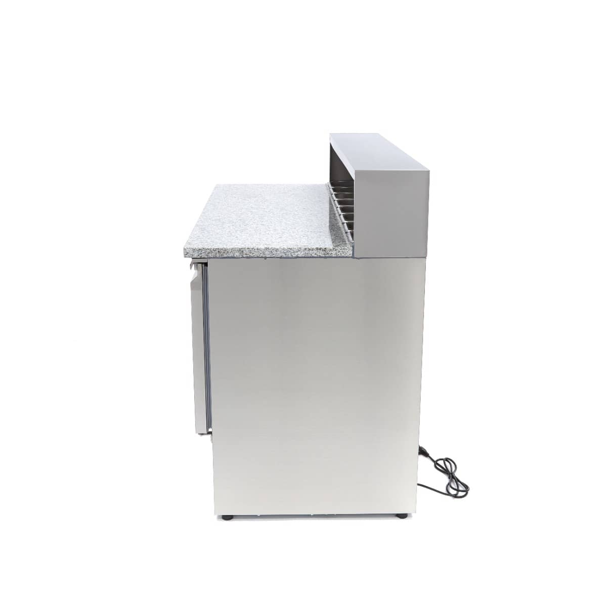 Pizza Prep Fridge - 137cm - 3 Doors - Fits 8 x 1/6 GN - incl Stainless Steel Cover — 3