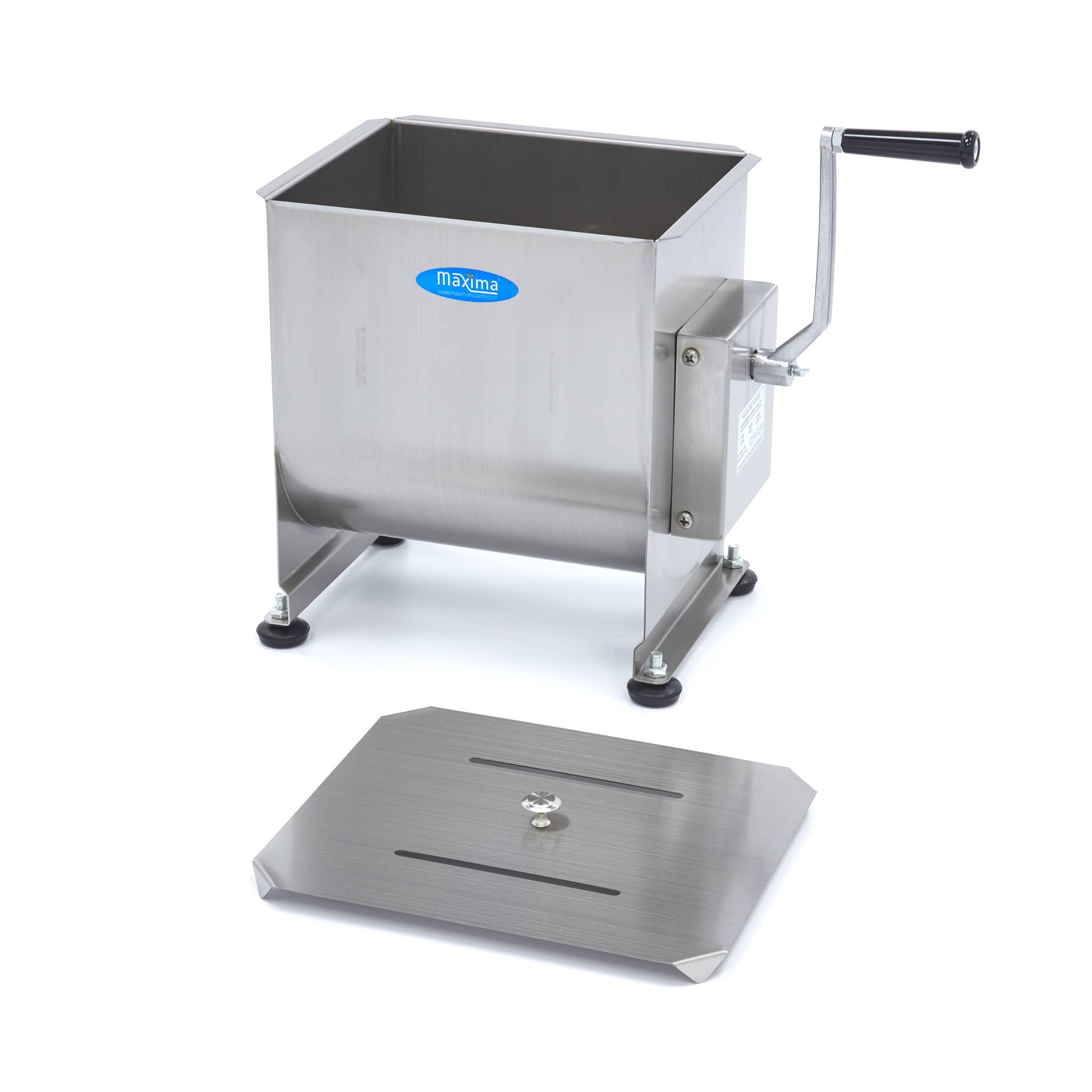 Meat Mixer - 20L - 16kg Meat - Single Axle - Manual — 5
