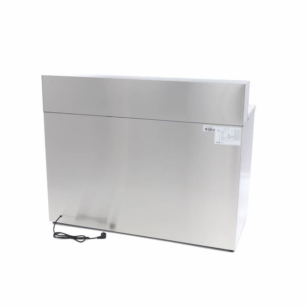 Pizza Prep Fridge - 137cm - 3 Doors - Fits 8 x 1/6 GN - incl Stainless Steel Cover — 4