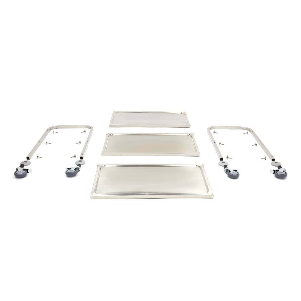 Stainless Steel Serving Trolley - 3 Shelves — 4