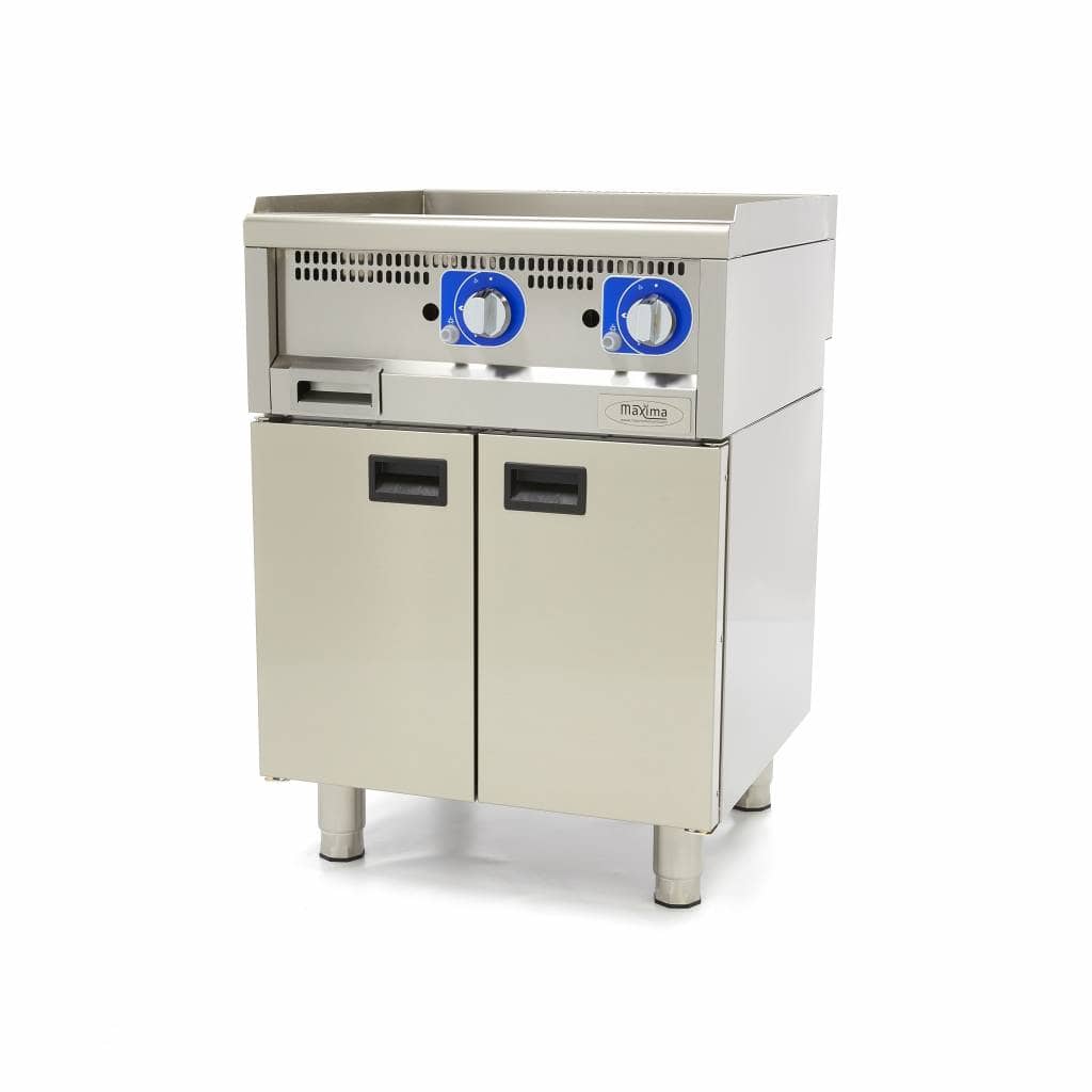 Commercial Grade Griddle - Smooth - Double Unit - 60cm Deep - Gas — 6