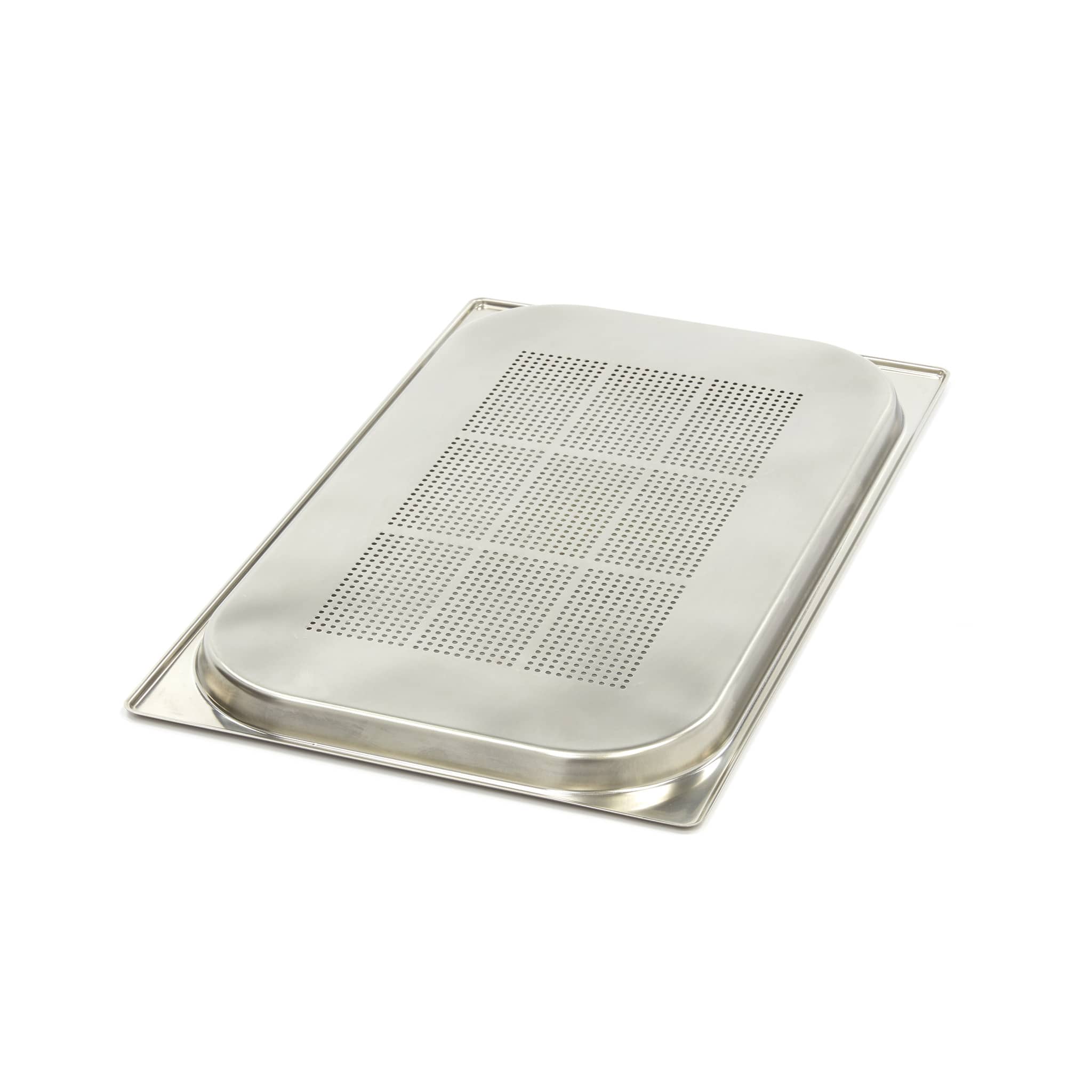 Gastronorm Container - 1/1 GN - 2cm Deep - Stainless Steel - Perforated — 2