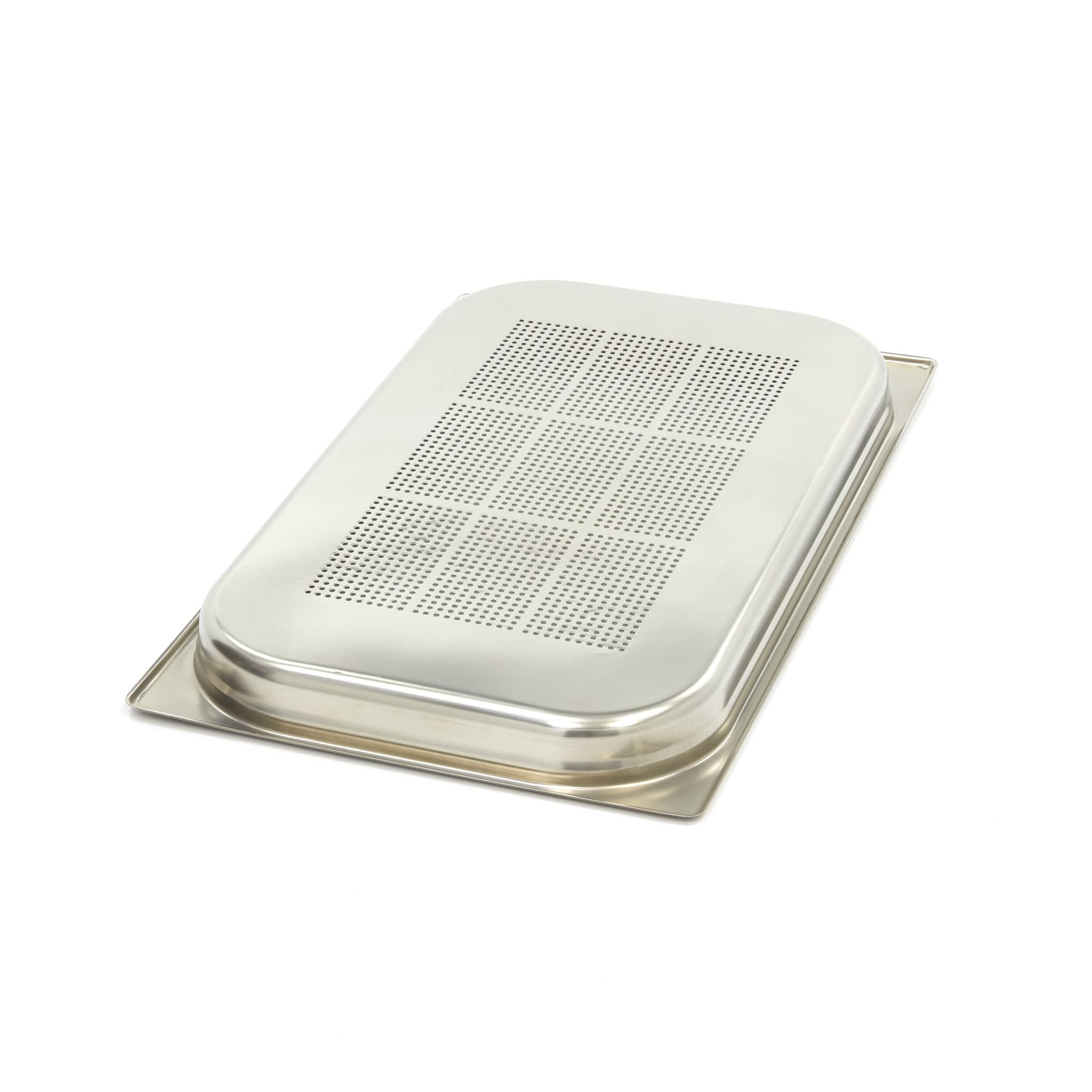 Gastronorm Container - 1/1 GN - 4cm Deep - Stainless Steel - Perforated — 2