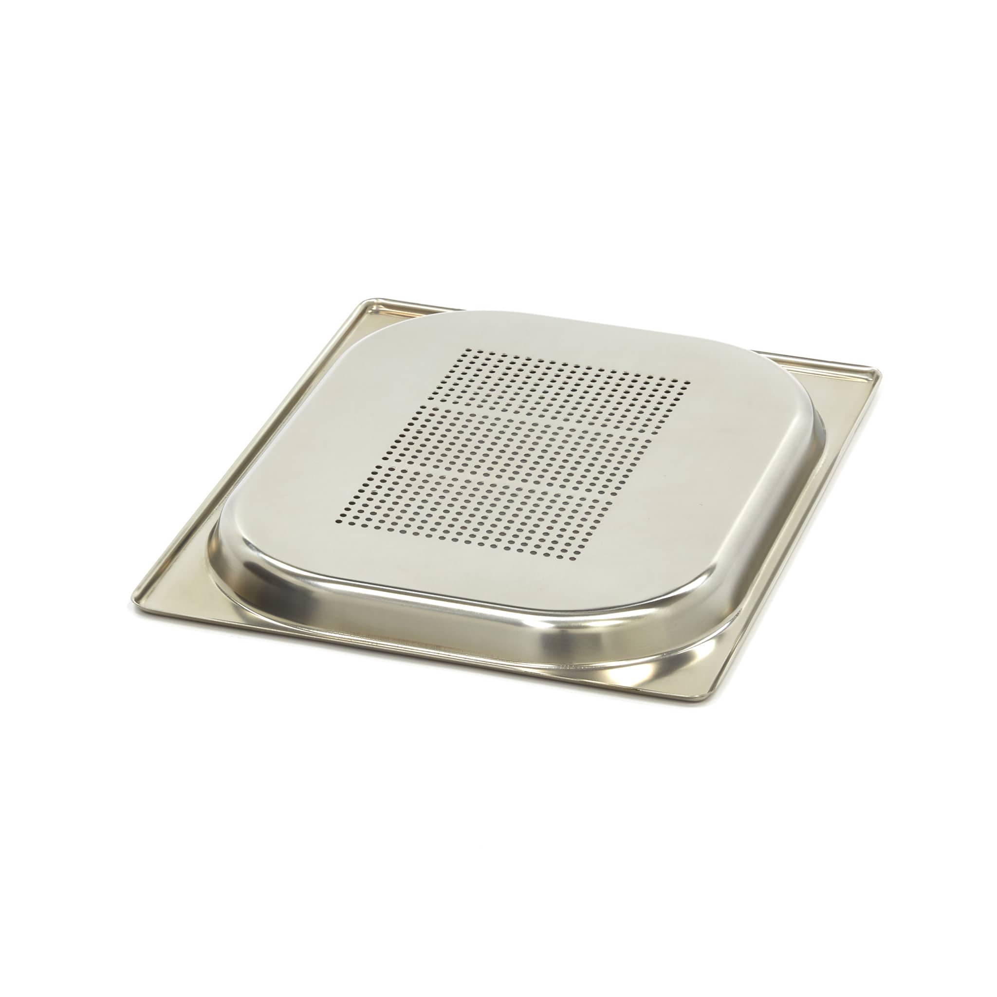 Gastronorm Container - 1/2 GN - 2cm Deep - Stainless Steel - Perforated — 2