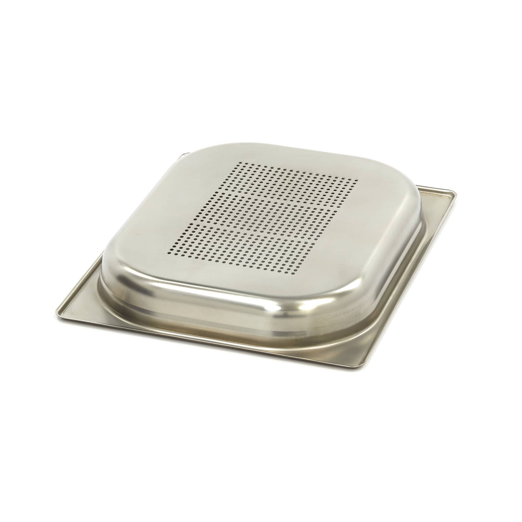 Gastronorm Container - 1/2 GN - 4cm Deep - Stainless Steel - Perforated — 2
