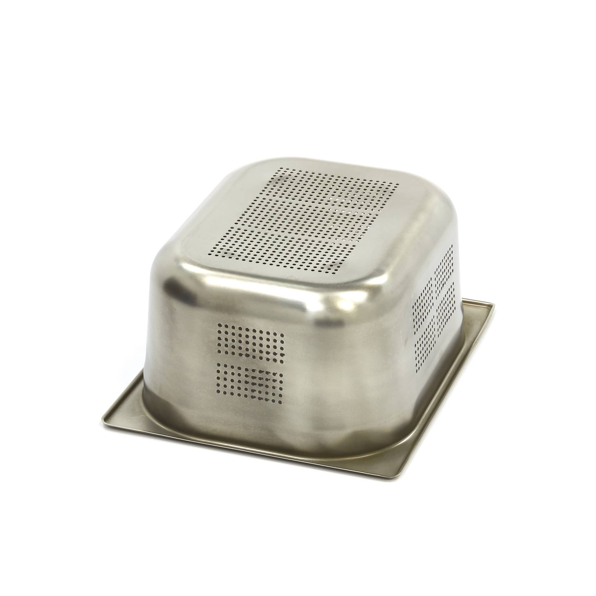 Gastronorm Container - 1/2 GN - 15cm Deep - Stainless Steel - Perforated — 2