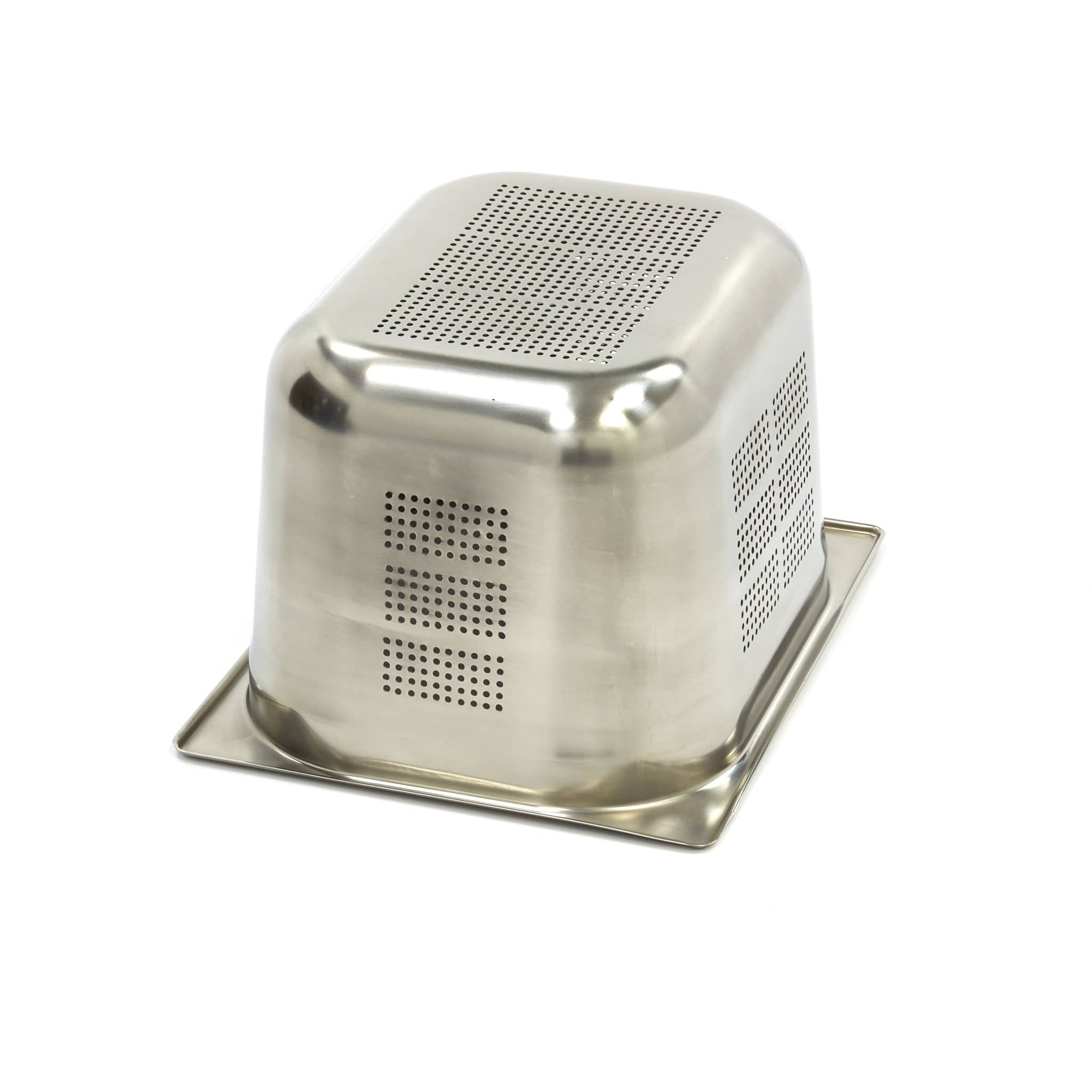 Gastronorm Container - 1/2 GN - 20cm Deep - Stainless Steel - Perforated — 2