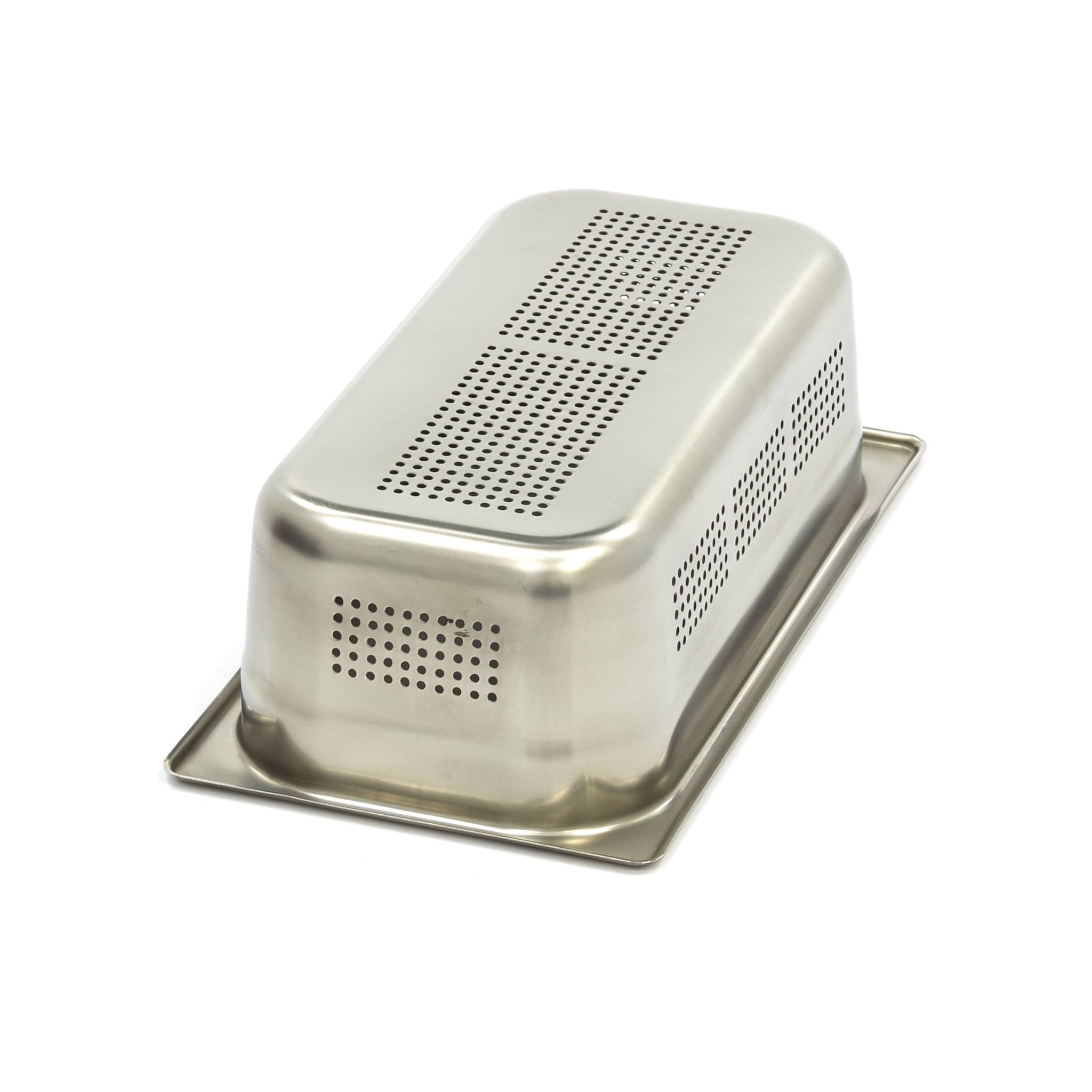 Gastronorm Container - 1/3 GN - 10cm Deep - Stainless Steel - Perforated — 2