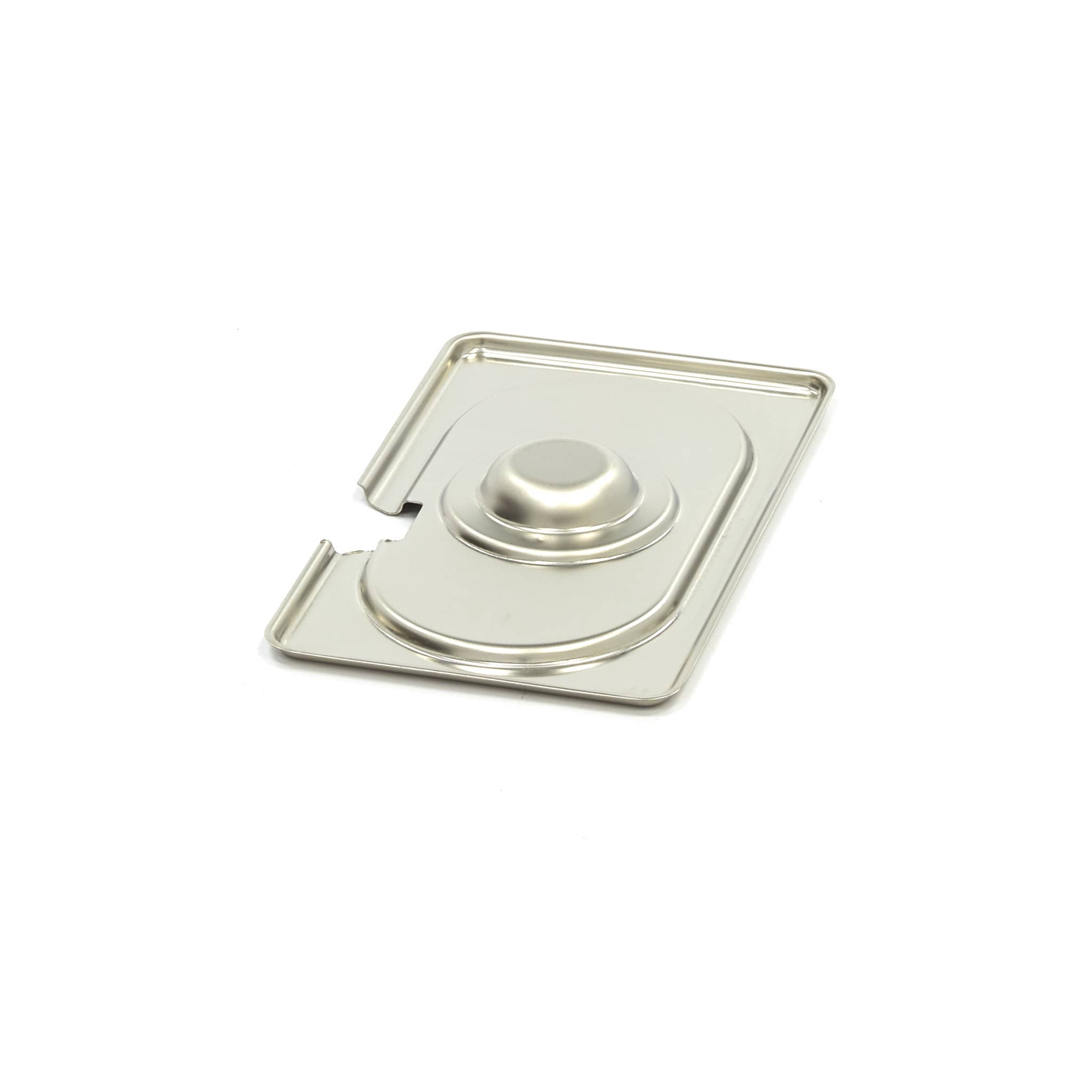 Gastronorm Lid - 1/9 GN - Stainless Steel - with Recess — 2