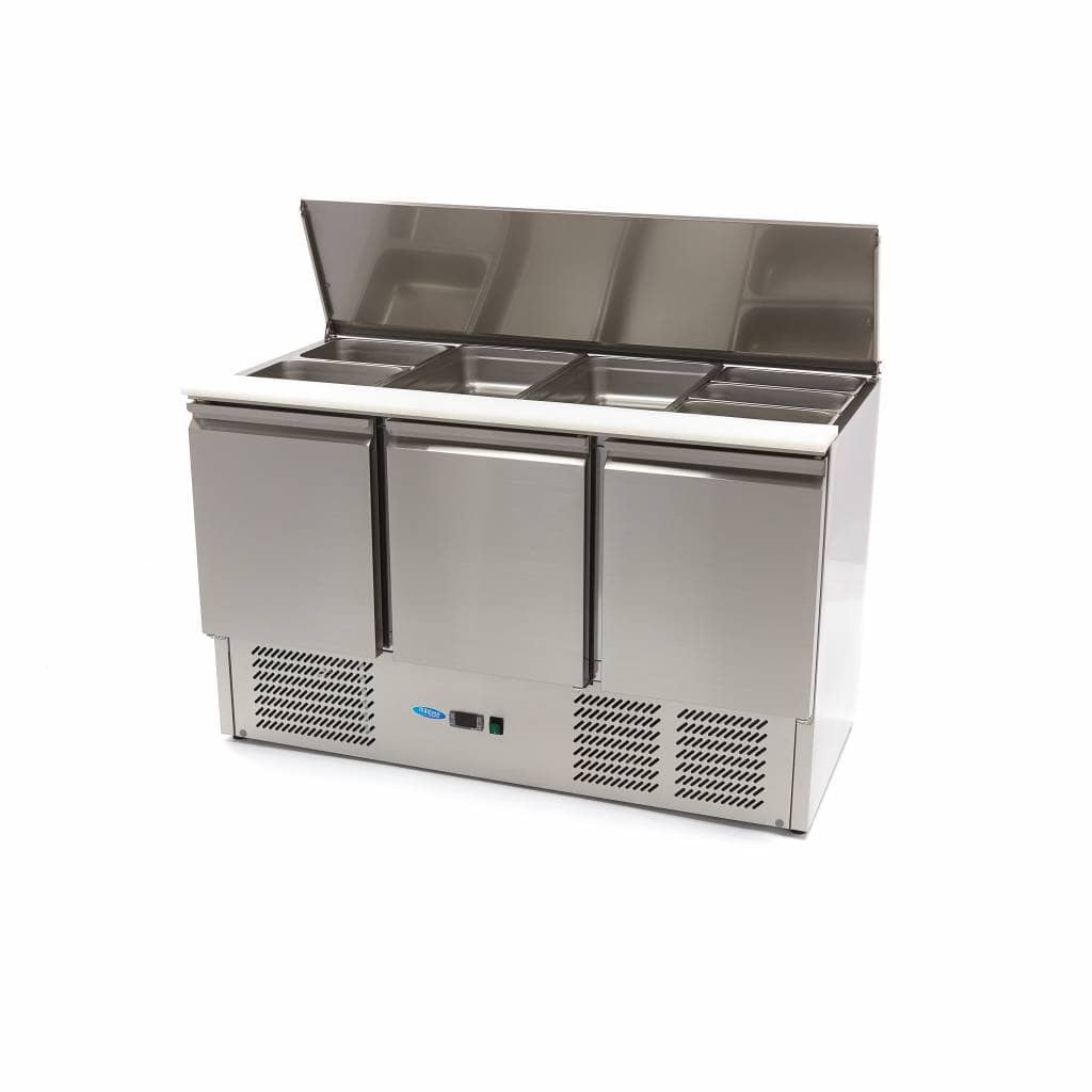 Saladette - 400L - 137cm - 3 Doors - incl Cutting Board — 2