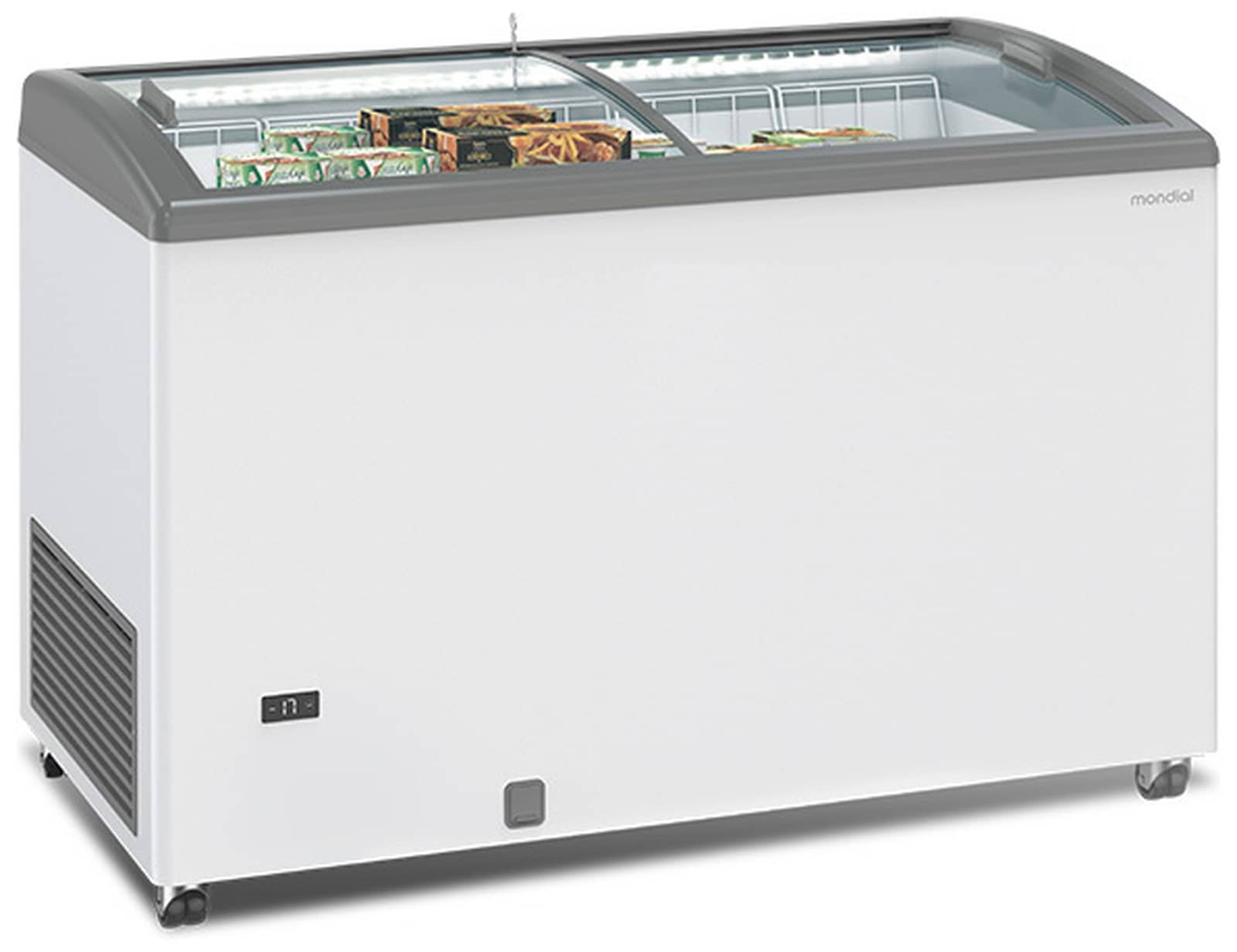Vitrină frigorifică verticală pentru patiserie și înghețată Mondial Framec seria SILE LED, Italia — 4