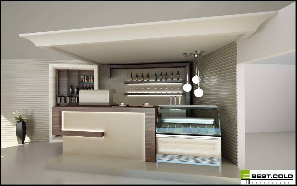 Linie completă bar și cafenea Best Cold seria Acqua Marina cu masa frigorifică și blat inox, Italia — 4