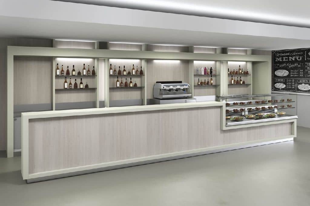 Mobilier profesional bar și gelaterie Best Cold seria Gemma, blat de lucru granit/inox, Italia — 2