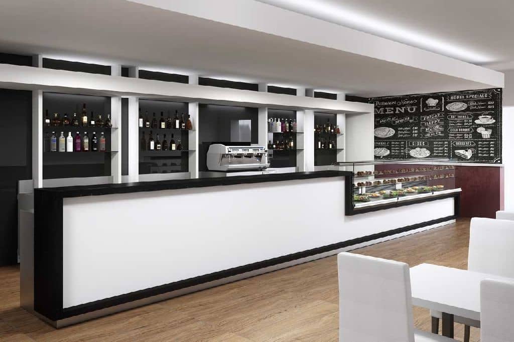 Mobilier profesional bar și gelaterie Best Cold seria Gemma, blat de lucru granit/inox, Italia — 3