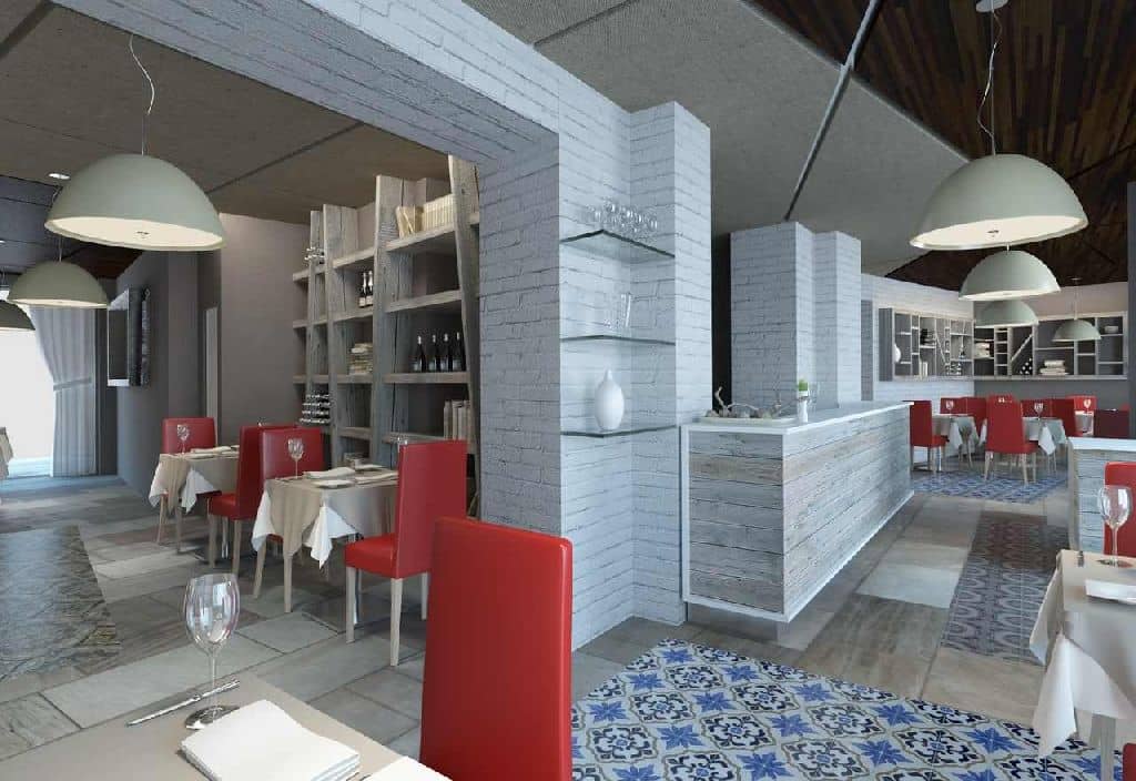 Linie profesională bar cu retro-bar și tejghea Best Cold seria New Jade, Italia — 2