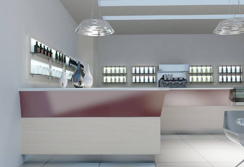 Linie mobilier bar de lux cu front retroiluminat Best Cold seria Onice, Italia — 4