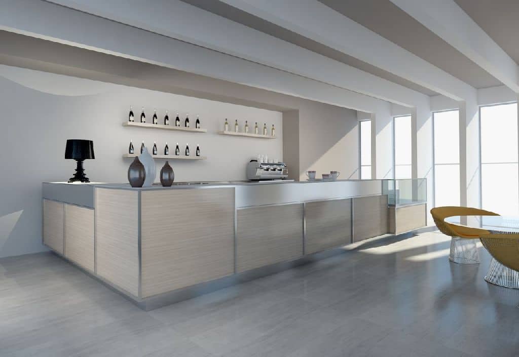 Mobilier bar cu finisaje geometrice 3D Best Cold seria Selenite, Italia — 2