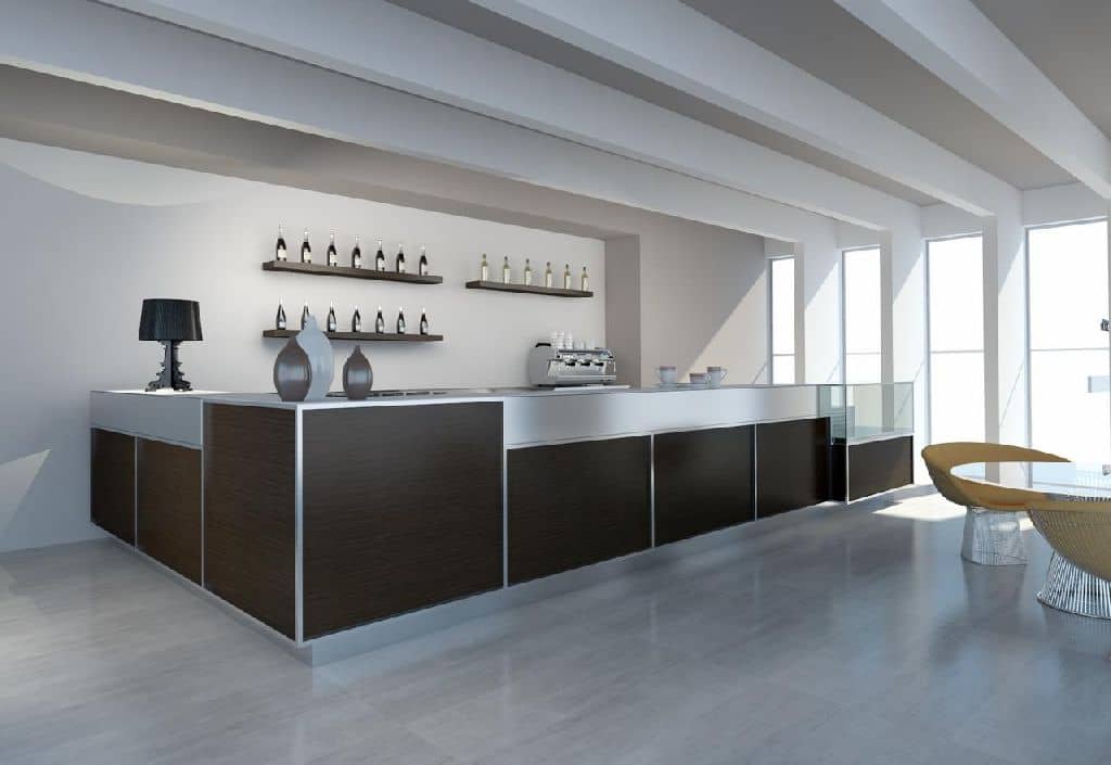 Mobilier bar cu finisaje geometrice 3D Best Cold seria Selenite, Italia — 4