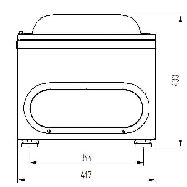 Mașină profesională de ambalat în vid de banc Waage Smart Professional (Senzorial Color 5 inch & Soft-Air) 350 (bară 350 mm), Italia — 4