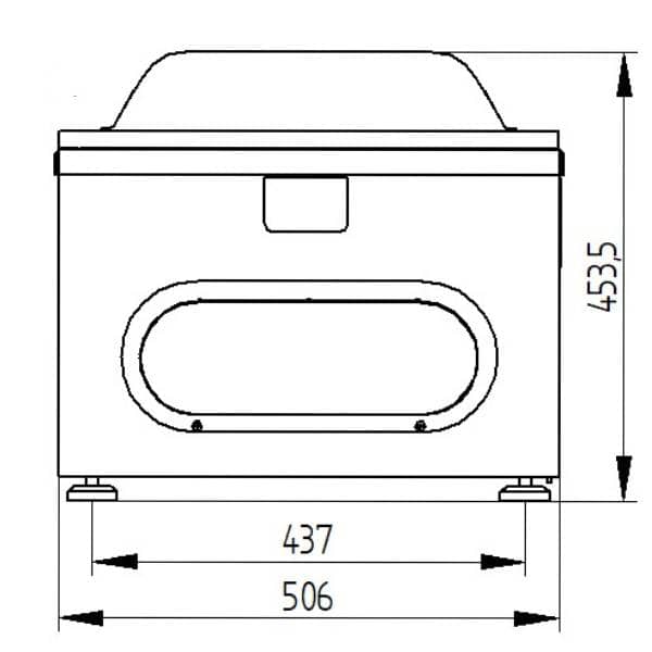 Mașină profesională de ambalat în vid de banc Waage Touch Smart Professional (Touchscreen 7 inch & Si Chef) 410 (bară 410 mm), Italia — 3