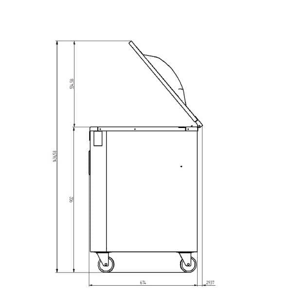 Mașină profesională de ambalat în vid mobilă pe roți cu 2 bare Waage Touch Smart Professional (Touchscreen 7 inch & Si Chef) 2/50 C, Italia — 4