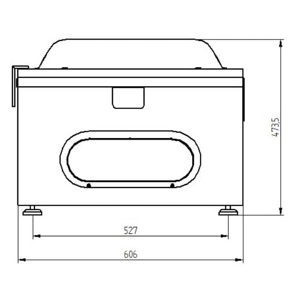 Mașină profesională de ambalat în vid de banc cu 2 bare paralele Waage DVA Professional (Display LCD 5 inch & 20 Programe) 2/50, Italia — 4