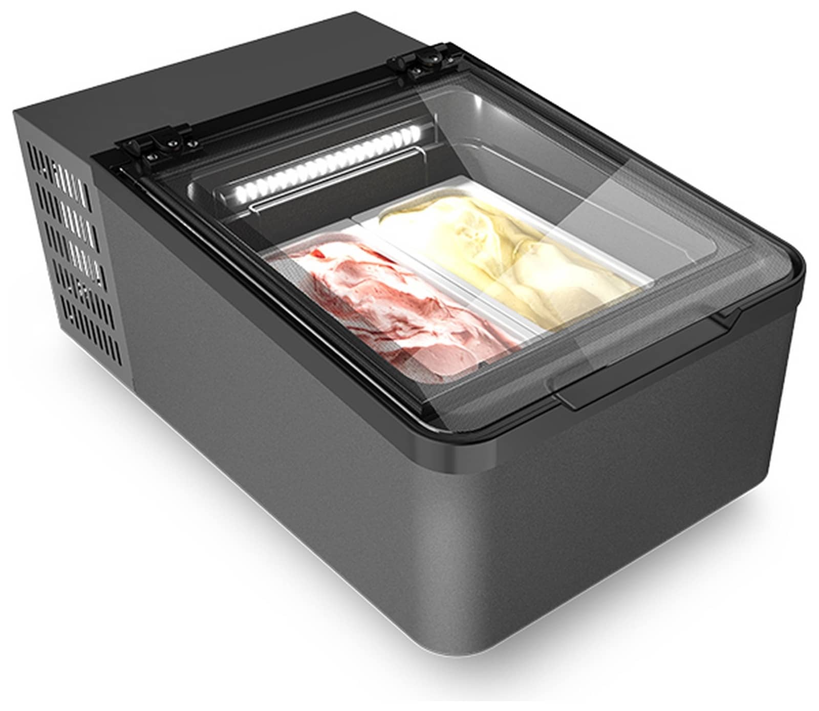 Vitrină frigorifică verticală pentru patiserie și înghețată Mondial Framec seria MINI CREAM, Italia — 4