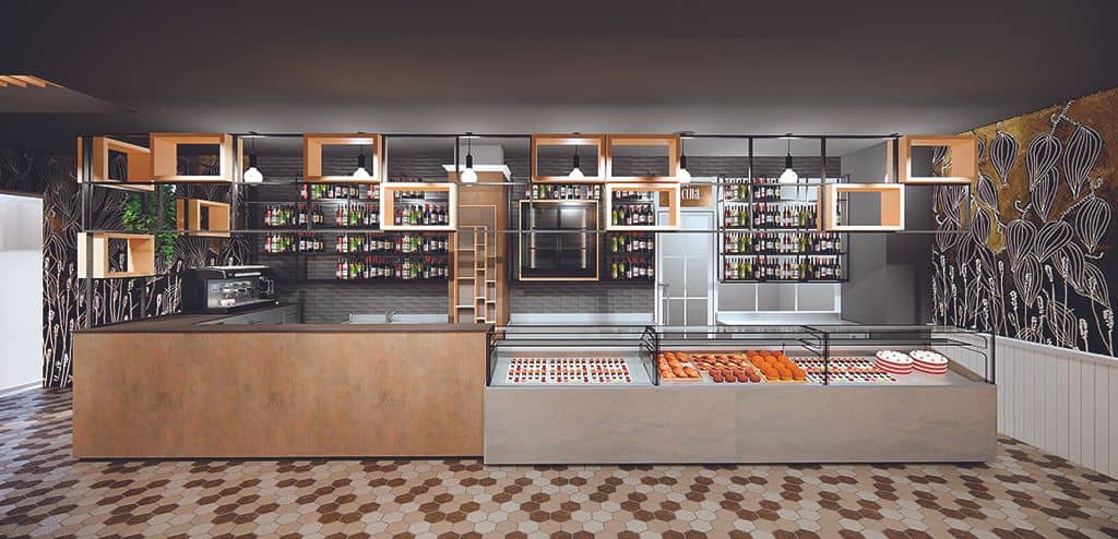 Linie bar modular cu baze inox și refrigerare Best Cold seria Anversa, Italia — 4