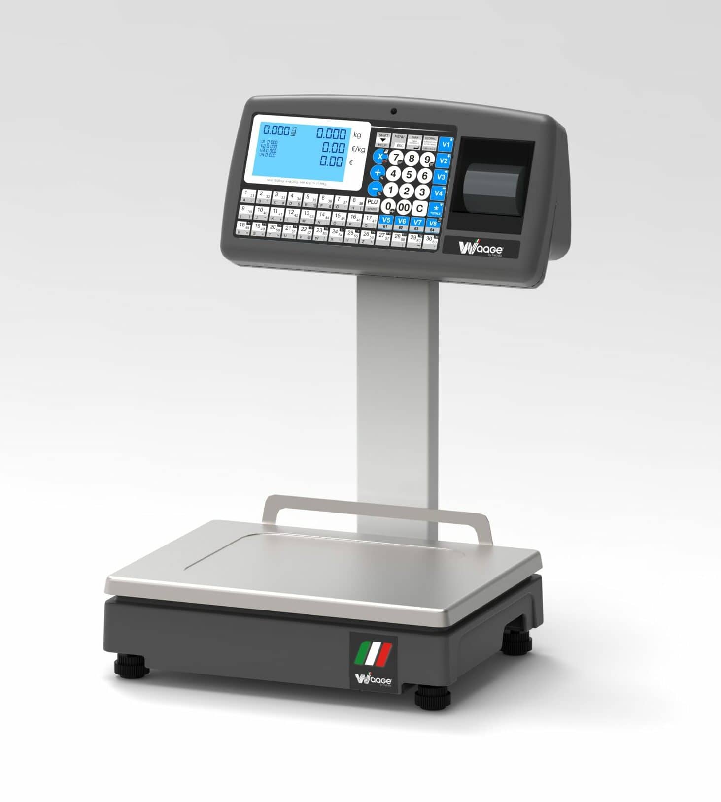 Cântar comercial electronic de precizie și gestiune vânzări Waage SUMMA, Italia — 2