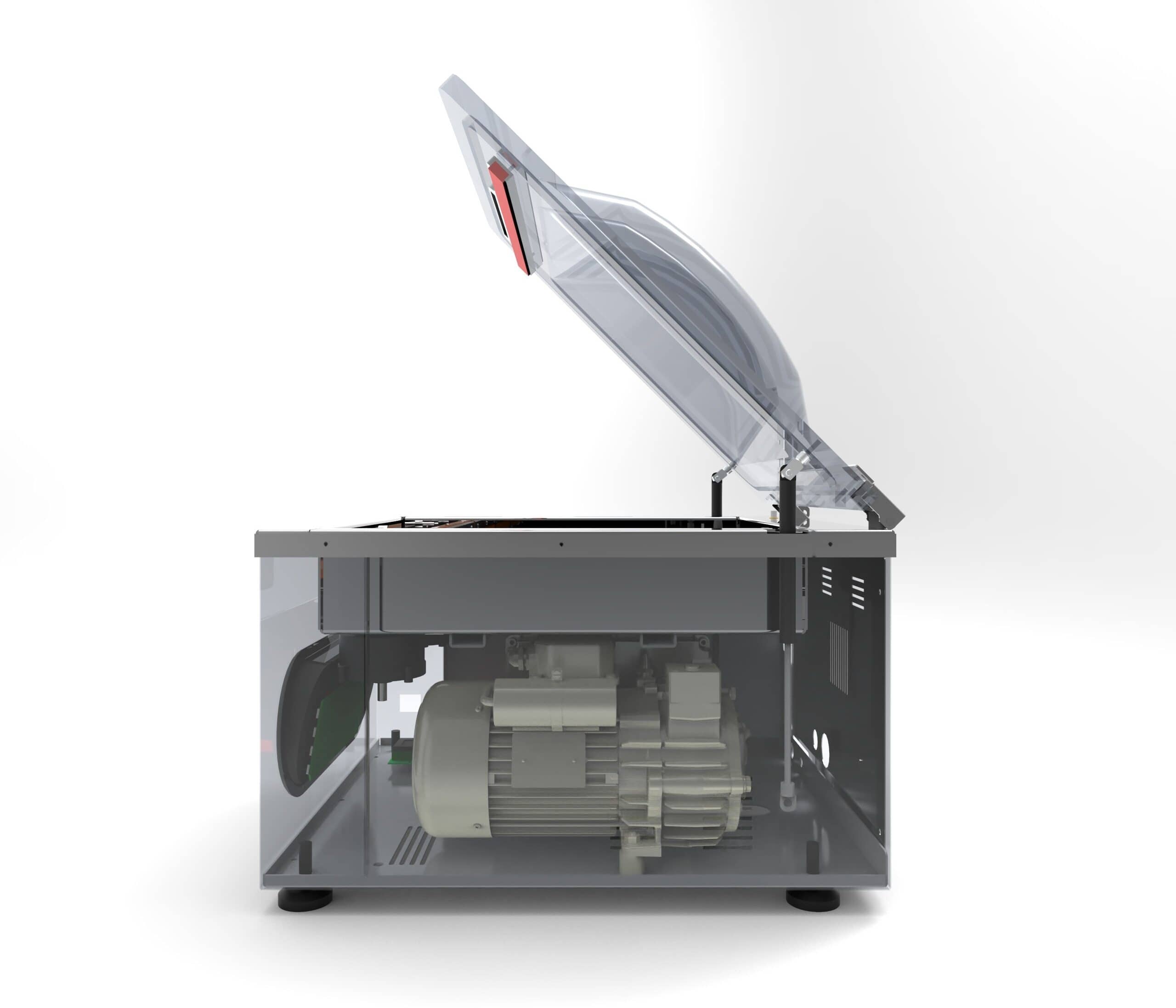 Mașină profesională de ambalat în vid de banc Waage DVA Professional (Display LCD 5 inch & 20 Programe) 410 (bară 410 mm), Italia — 10